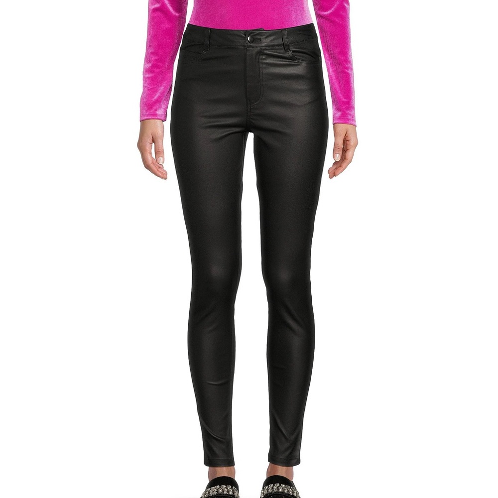 GB High Rise Coated Skinny Jeans